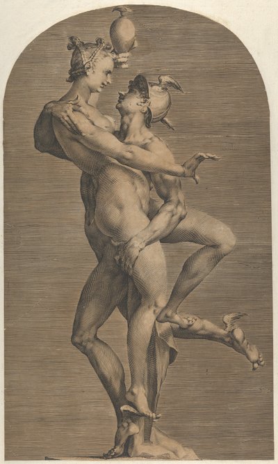 Mercury Abducting Psyche by Adriaen de Vries