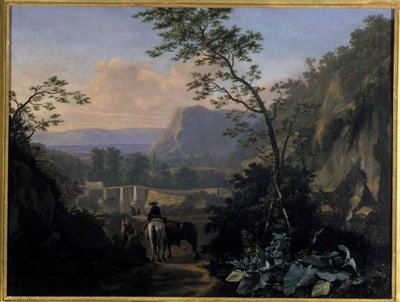 Southern Landscape with Rider by Adriaen van Eemont