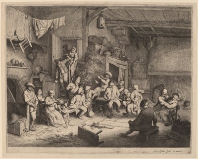 Dance in a Tavern by Adriaen van Ostade