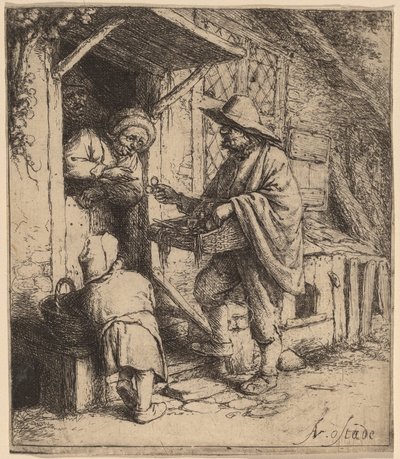 Eyeglass Peddler by Adriaen van Ostade