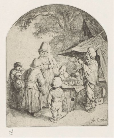 Quack Selling His Wares by Adriaen van Ostade