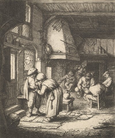 Peasant Paying his Bill, 1610-85 by Adriaen van Ostade