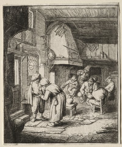 Peasant Settling his Debt by Adriaen van Ostade