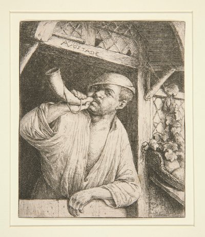 The Baker Sounding His Horn by Adriaen van Ostade