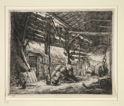 The Barn by Adriaen van Ostade