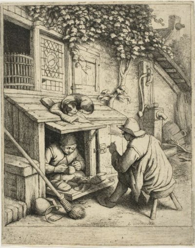 The Cobbler by Adriaen van Ostade