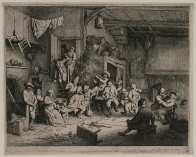 The Dance in the Inn by Adriaen van Ostade