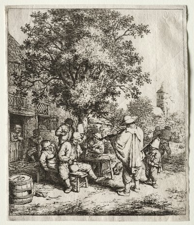 The Fiddler and the Hurdy-Gurdy Boy by Adriaen van Ostade