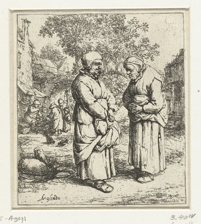 Two Old Women in Conversation by Adriaen van Ostade
