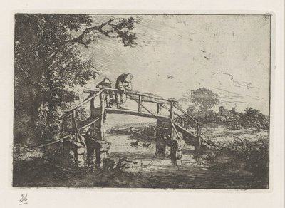 Two Fishermen on a Bridge by Adriaen van Ostade