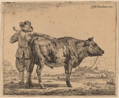 Young Herdsman with a Bull by Adriaen van de Velde