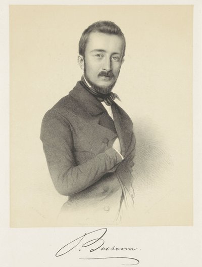 Portrait of Johannes Bosboom by Adrianus Johannes Ehnle