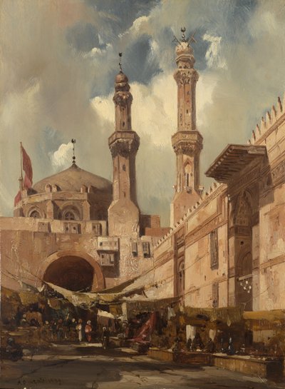 A Cairo Bazaar, 1839 by Adrien Dauzats