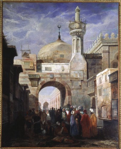 Mosque in Cairo by Adrien Dauzats