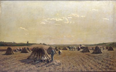 Harvest Scene, 1879 by Adrien Louis Demont