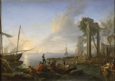Marina at Sunset by Adrien Manglard