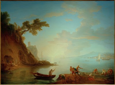 Neapolitan Coast in Morning Light by Adrien Manglard