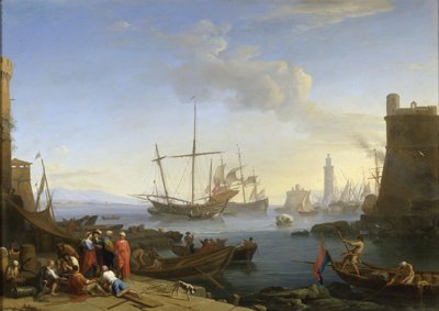 Seaport, 1726 by Adrien Manglard