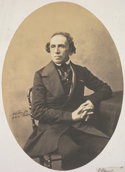 Portrait of Giacomo Meyerbeer (1791-1864) by Adrien Tournachon