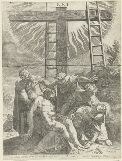 Descent from the Cross by Egidius  Sadeler (II)