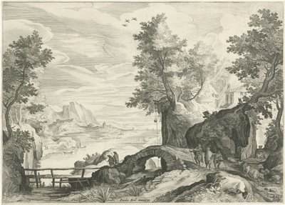 River Landscape by Egidius  Sadeler (II)