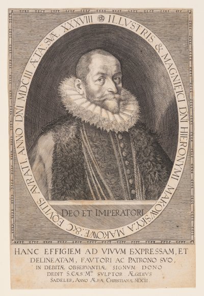 Hieronymus Makofsky, Chamberlain by Aegidius Sadeler II