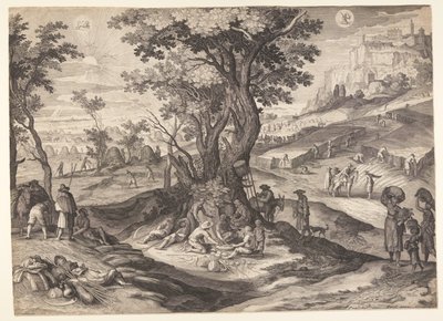 July/August, from The Twelve Months by Aegidius Sadeler II