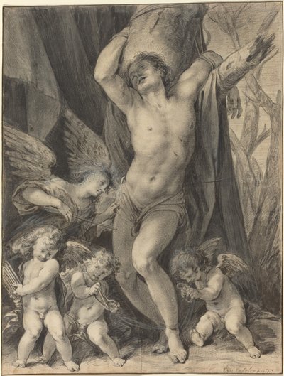 The Martyrdom of Saint Sebastian by Aegidius Sadeler II