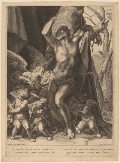 The Martyrdom of Saint Sebastian by Aegidius Sadeler II