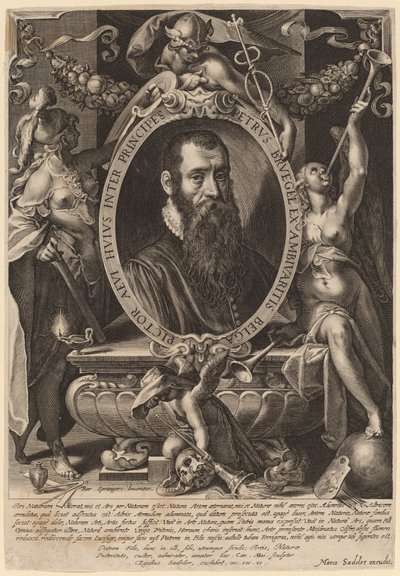 Pieter Brueghel, the Younger by Aegidius Sadeler II after Bartholomaeus Spranger