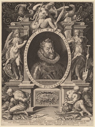 Rudolph II by Aegidius Sadeler II after Hans von Aachen