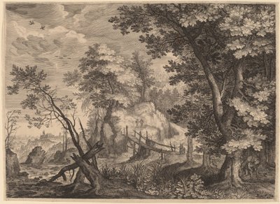 Woodland Scene by Aegidius Sadeler II after Roelandt Savery