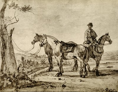 Three Horses by Aelbert Cuyp