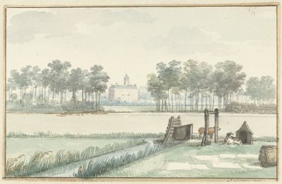 Castle Ter Hooge on Walcheren by Aert Schouman