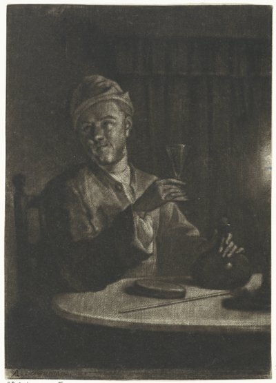 Man with Raised Glass by Aert Schouman
