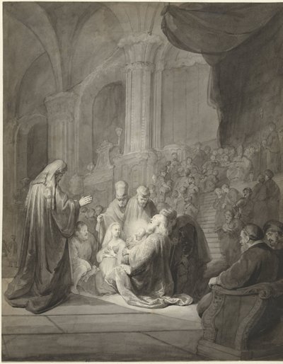 Simeon in the Temple by Aert Schouman