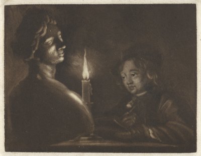 Boy Drawing by Aert Schouman