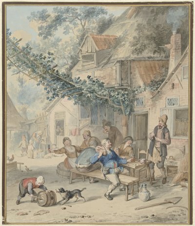 Merry Company at an Inn by Aert Schouman