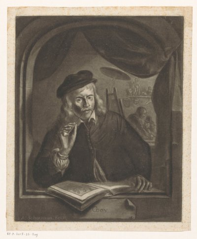 Self-Portrait of Gerard Dou by Aert Schouman