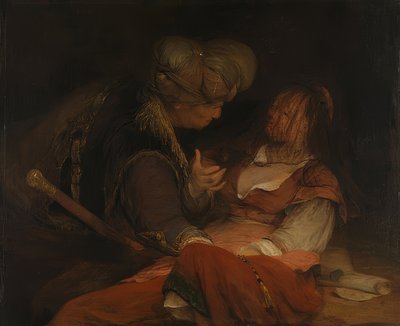 Judah and Tamar. Around 1681 by Aernt de Gelder