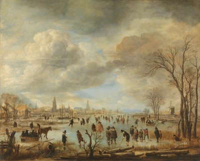 River View in Winter by Aert van der Neer