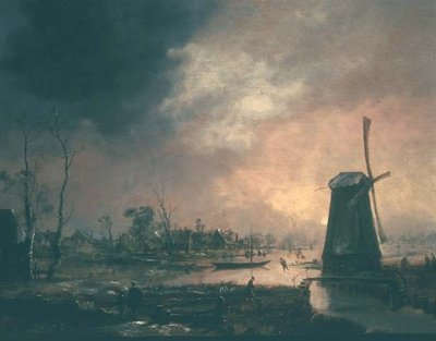 Winter Landscape by Aert van der Neer