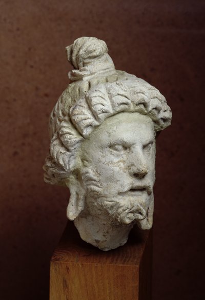 Head of Brahma, Afghanistan, 2nd-4th Century by Afghan School