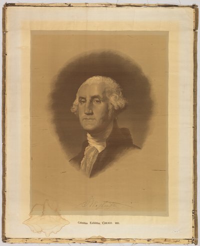 Woven Portrait by After Gilbert Stuart