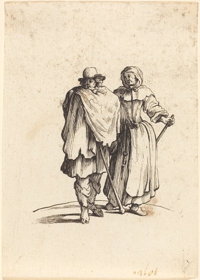 Beggar Couple by After Jacques Callot