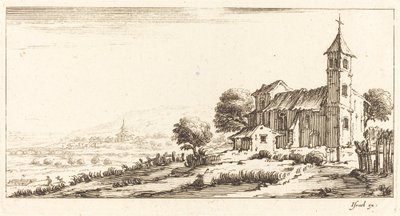 Village Church by After Jacques Callot