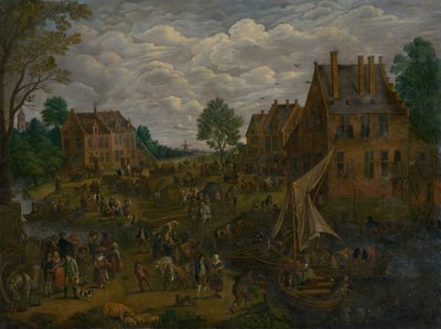Dutch Market by After Jan Brueghel the Elder
