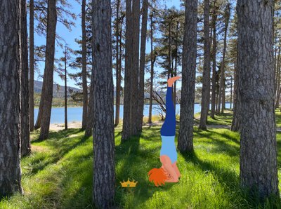 Sirsasana by Agnes Girardon
