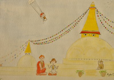The Voyage, Kathmandu, 2015 by Agnes Girardon