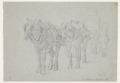 Carriage Drawn by Two Horses by Agnes Lunn